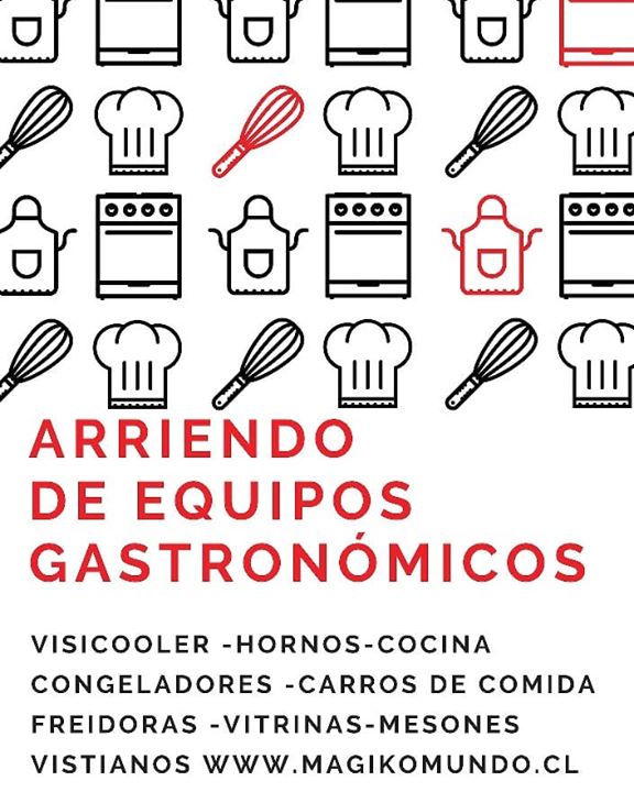 Equipos gastronómicos en arriendo